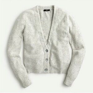 EUC - J. Crew V-neck sparkle cardigan sweater in Supersoft yarn - Size XL
